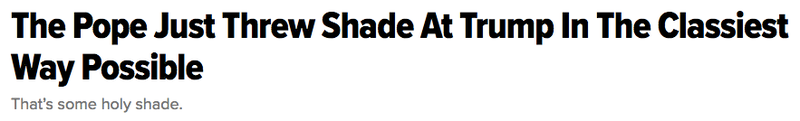Illustration for article titled If I Have to Read About One More Person Throwing Shade at Trump I'm Going to Die